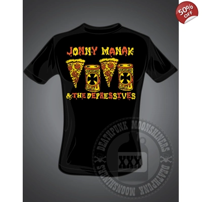 Jonny Manak & The Depressives "CPWBlack Flag!" T