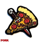 Pizza Knife Patch /  Pin
