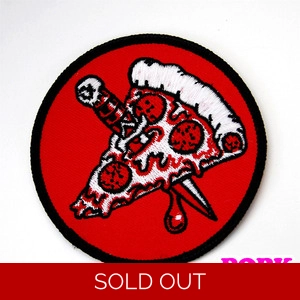 Pizza Knife Patch /  Pin