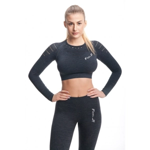 Crop top IRON z dolgimi rokavi