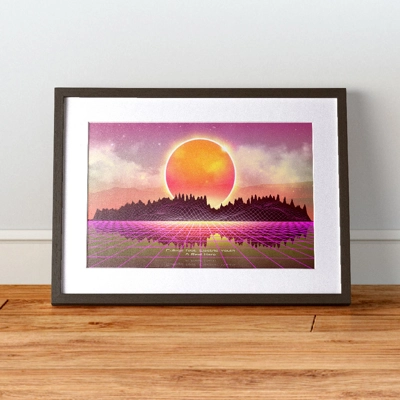 Synthwave Song Sound Wave Art Synthwave Song Sound Wave Art