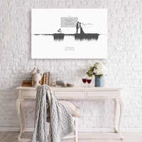 Wedding Bride and Groom Sound Wave Art