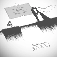 Wedding Bride and Groom Sound Wave Art