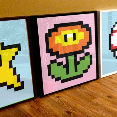 8 Bit Game Art Prints - Retro Gaming