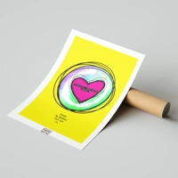 Valentine Heart Sketch Sound Wave - Valentine Gift