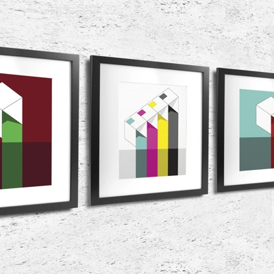 Boxes Minimalist Art Prints Boxes Minimalist Art Prints