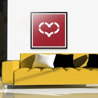 Hearts Minimalist Art Prints