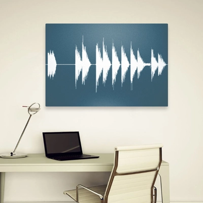 Canvas Single Audio Sound Wave Art Canvas Single Audio Sound Wave Art