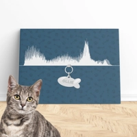 Cat Miaow Sound Wave Art | Pet Art