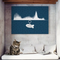 Cat Miaow Sound Wave Art | Pet Art