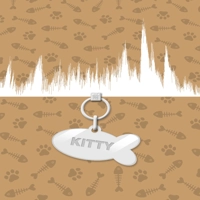 Cat Miaow Sound Wave Art | Pet Art