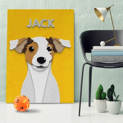 Fuzzy Pet Paw-trait Art | Fuzzy Felt Pets