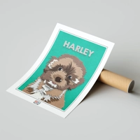 Fuzzy Pet Paw-trait Art | Fuzzy Felt Pets