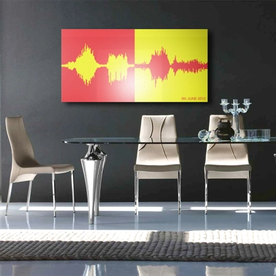 Acrylic Double Audio Sound Wave Art Acrylic Double Audio Sound Wave Art