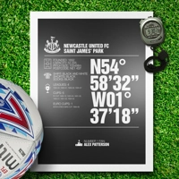 Football Co-ordinates | Football Stadium Art