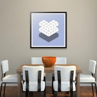 Cubes Geometric Art Prints