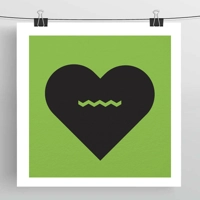 Hearts Minimalist Art Prints