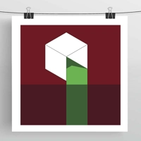 Boxes Minimalist Art Prints