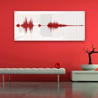 Acrylic Single Audio Sound Wave Art