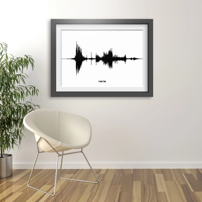 Art Print Single Audio Sound Wave Art Art Print Single Audio Sound Wave Art