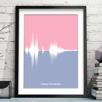 Art Print Single Audio Sound Wave Art