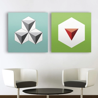Cube Slice Minimalist Art Prints Cube Slice Minimalist Art Prints