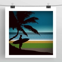 Surf Art Prints - Diptych