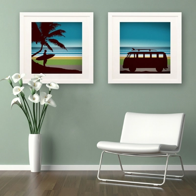Surf Art Prints - Diptych