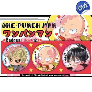 One Punch Man [Pack 3 Badges]