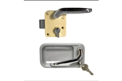 Eriba door lock 2 parts. Inside and out. Old style.