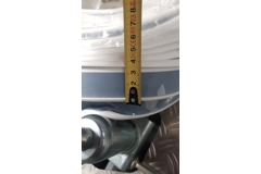 Eriba central rail gummed white sealing profile