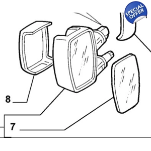 Mirror Glass Fiat Doblo | 71..