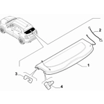 Fiat 500X Parcelshelf Clip (choose side)