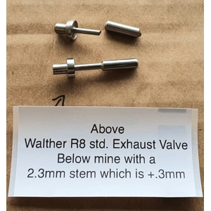 Walther R8 Exhaust Valve, with Stronger/Longer option