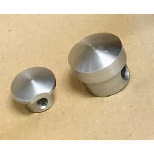 SMK QB/XS/TH 78/79 Lower larger rear cap in Stainless Steel.