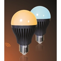 LED CCT Dimmable RF/WiFi Light Bulb - Warm white/Cool white colour mixing