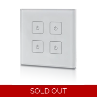 Dimmer Switch 4 - 4 Zone Wall Plate DMX Controller