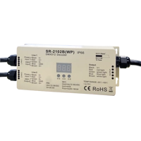 SR-2102BWP LED DMX 4 Channel Decoder - Water Proof