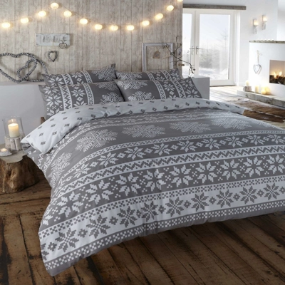 Nordic Double Flannelette Duvet Set Natural