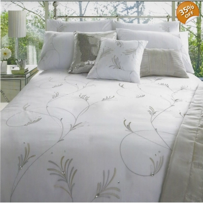 Chelsea Double Luxury Cotton Duvet Set White Chelsea Double Luxury Cotton Duvet Set White