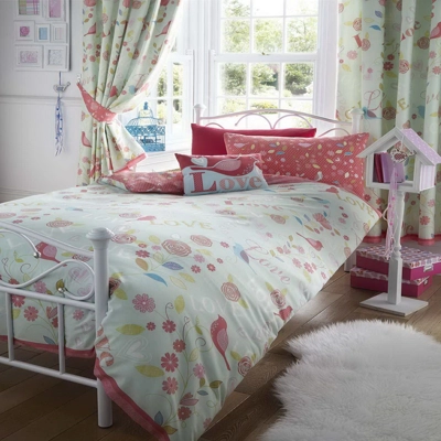 Love birds single duvet set Love birds single duvet set