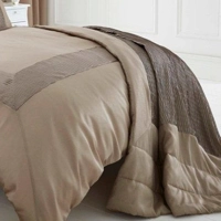 Faux Dupion Silk Throwover Mink