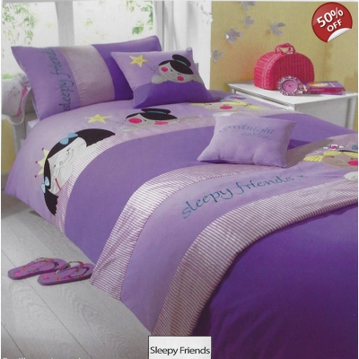 Sleepy Friends Single Bed in a Bag Lilac Sleepy Friends Single Bed in a Bag Lilac