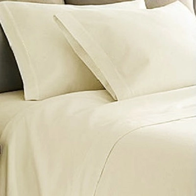 Percale 180TC 4FT Fitted Sheet Cream Percale 180TC 4FT Fitted Sheet Cream