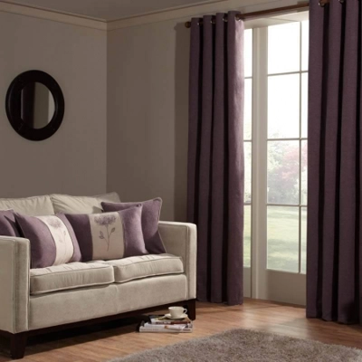 Machello Eyelet 66x72 Curtains Plum Machello Eyelet 66x72 Curtains Plum