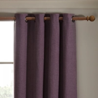 Machello Eyelet 66x72 Curtains Plum