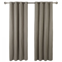 Machello Eyelet 66x72 Curtains Taupe