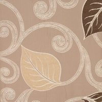 Tiana 76x72 Jacquard Woven Lined Curtains Natural