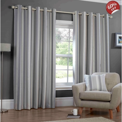 Monardi 66x72 Eyelet lined curtains Charcoal Monardi 66x72 Eyelet lined curtains Charcoal