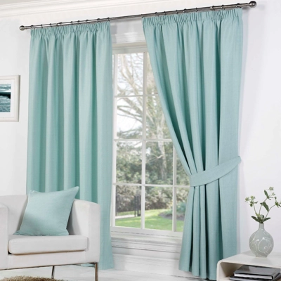 Roma 66x54 lined curtains Duckegg
